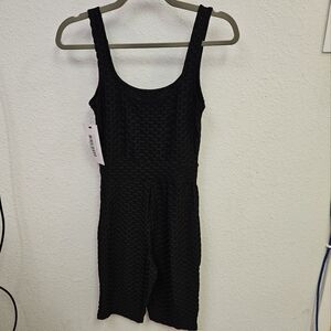 Black Athletic One Piece Bodysuit